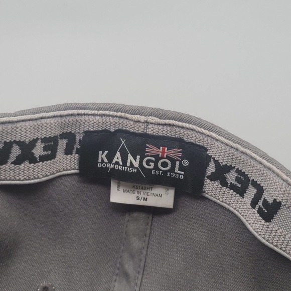 Kangol Flex Fit Baseball Cap Mens Size S/M Fitted Hat Tweed Gray Kangaroo - Picture 11 of 11